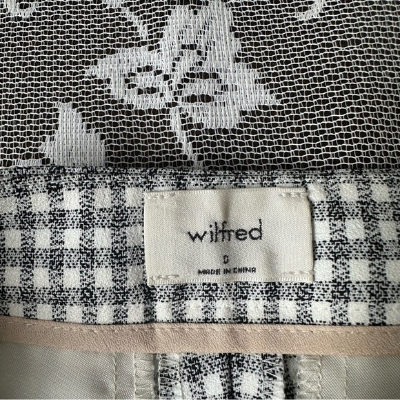 Aritzia Wilfred Kick Flare Pant in Black/ Espace Gingham Sz 0 - Picture 8 of 13